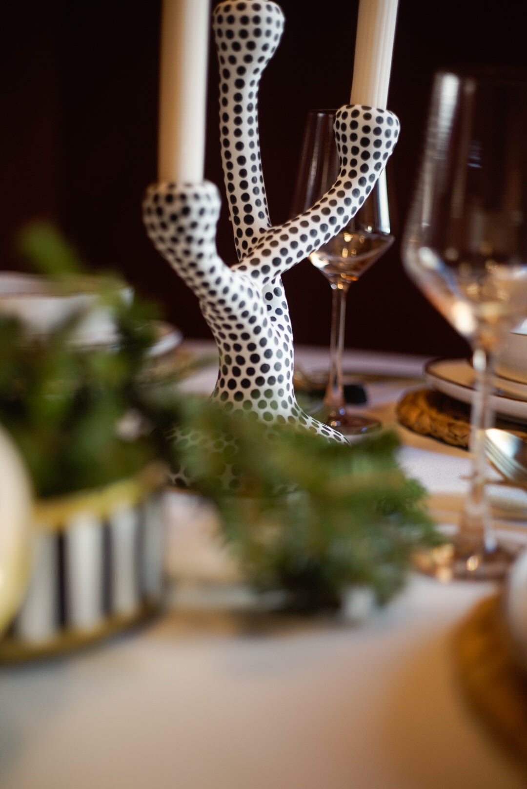 POLKA DOT SERIES CANDELIERE IN CERAMICA